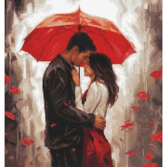 Luca-S Under The Umbrella Counted Cross Stitch Kit